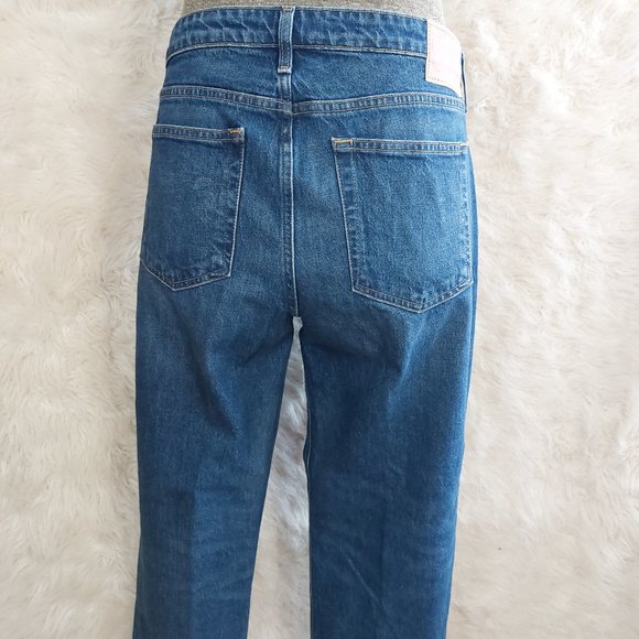 Lucky Brand Women's Blue Denim Boyfriend Cropped Leg Jeans 14 / 32 - Picture 2 of 13